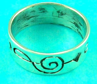 new generation jewelry warehouse delivers artistically designed music ring, great for gift 