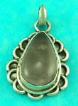 fashion costume jewelry 925 sterling silver online wholesale features brown gemstone pendant in rounded oval shape 