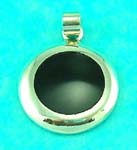 online wholesale display jewelry shop manufactured fashion pendant with round onyx inlaid