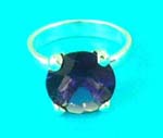 wholesale jewelry shop supplies fashion design gemstone inlaid ring in purple 