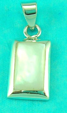 cheap fashion costume jewelry 925 sterling silver supplies rectangular moonstone pendant 