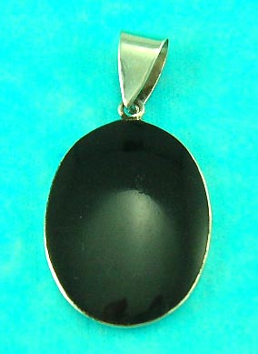 online cheap jewelry shop delivers high style pure onyx pendant with round shape 