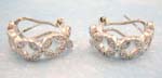 wholesale jewelry store displays white gold cz earring