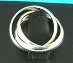 online wholesale accessory making supply jewelry store manufactures triplet styled silver ring 